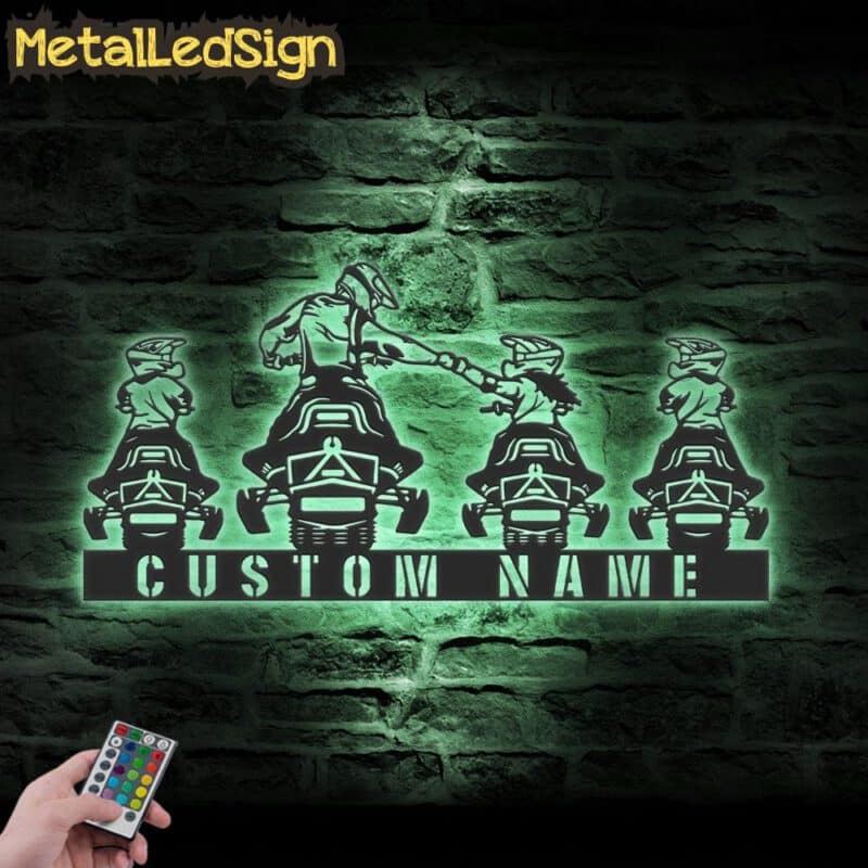 Custom-Daughter-Father-Son-Snowmobile-Metal-Wall-Art-LED-Light-7.jpg