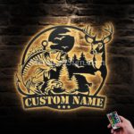 Custom-Deer-Fishing-Metal-Wall-Art-Led-Light-Images