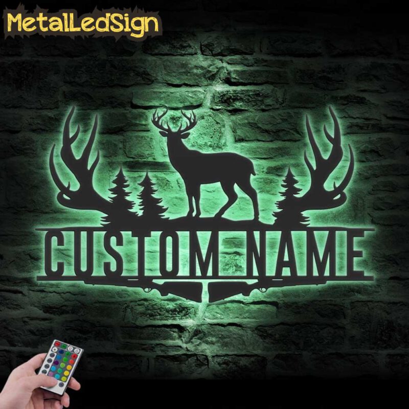 Custom-Deer-Hunting-Metal-Wall-Art-LED-Light-7-2.jpg