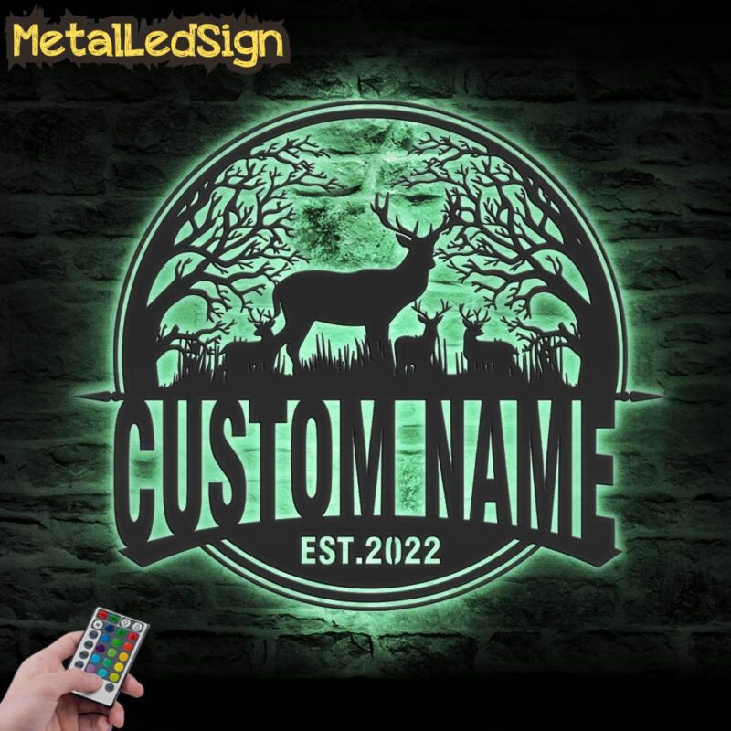 Custom-Deer-Hunting-Metal-Wall-Art-LED-Light-7.jpg