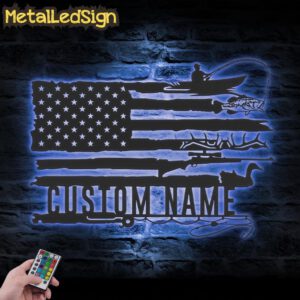 Custom-Deer-Turkey-And-Bass-Fishing-US-Flag-Metal-Wall-Art-LED-Light-3.jpg