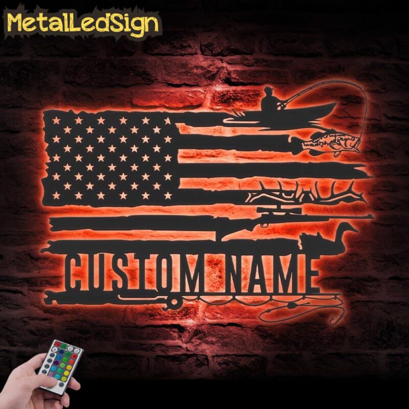 Custom-Deer-Turkey-And-Bass-Fishing-US-Flag-Metal-Wall-Art-LED-Light-5.jpg