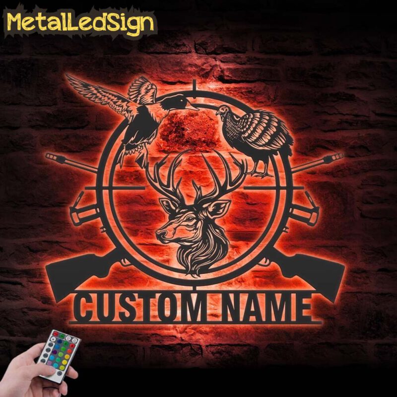 Custom-Deer-Turkey-Duck-Hunting-Metal-Wall-Art-LED-Light-5.jpg