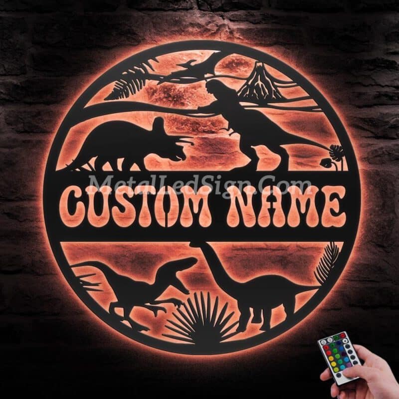 Custom-Dinosaur-Metal-Wall-Art-Led-Light-5-1