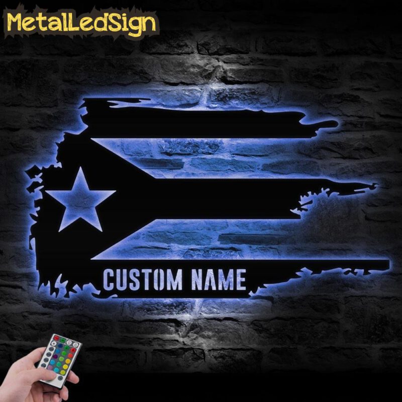 Custom-Distressed-Puerto-Rico-Flag-Metal-Wall-Art-LED-Light-3.jpg