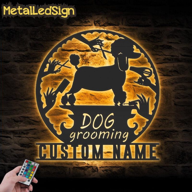 Custom-Dog-Grooming-Hair-Salon-Metal-Wall-Art-LED-Light-Images-2.jpg