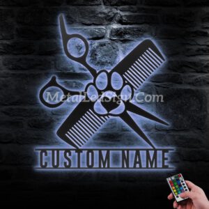 Custom-Dog-Grooming-Hair-Salon-Metal-Wall-Art-Led-Light-3-7