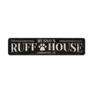 Custom-Dog-House-Sign-Premium-Quality-Rustic-Metal-Sign-2