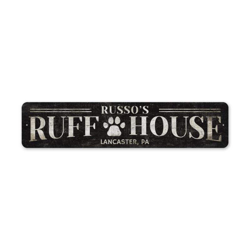 Custom-Dog-House-Sign-Premium-Quality-Rustic-Metal-Sign-2