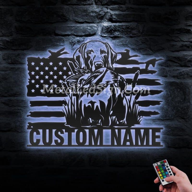 Custom-Dog-Hunting-Us-Flag-Metal-Wall-Art-Led-Light-3-1