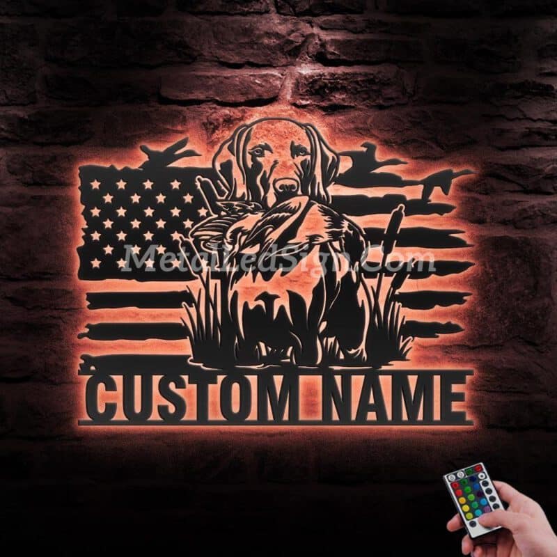 Custom-Dog-Hunting-Us-Flag-Metal-Wall-Art-Led-Light-6