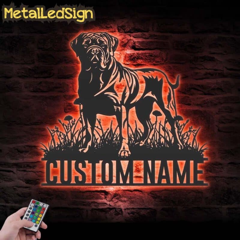 Custom-Dogue-de-Bordeaux-Metal-Wall-Art-LED-Light-5.jpg