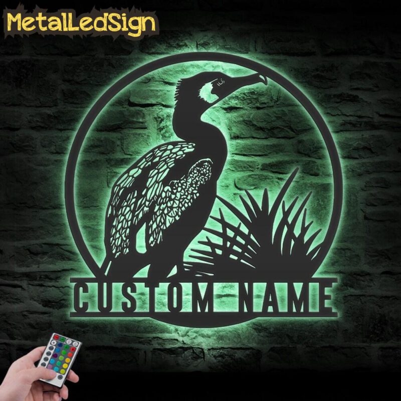 Custom-Double-Crested-Cormorant-Metal-Wall-Art-LED-Light-7.jpg