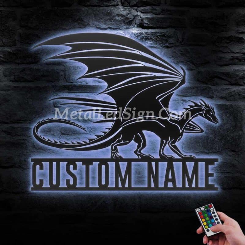 Custom-Dragon-Metal-Wall-Art-Led-Light-3-3