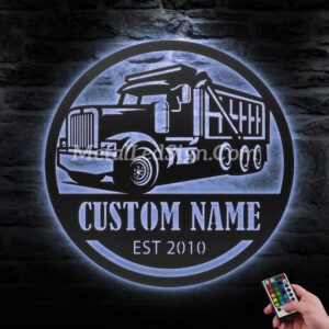 Custom-Drump-Truck-Driver-Metal-Wall-Art-Led-Light-3-9