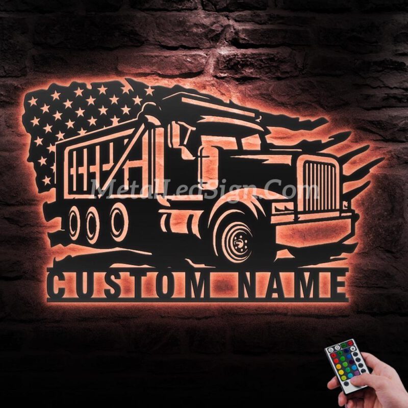 Custom-Drump-Truck-Driver-Metal-Wall-Art-Led-Light-5-8