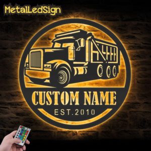 Custom-Drump-Truck-Driver-Metal-Wall-Art-Led-Light-Images-7