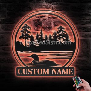 Custom-Duck-Cabin-Metal-Wall-Art-Led-Light-6