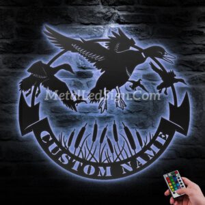 Custom-Duck-Hunting-Metal-Wall-Art-Led-Light-3-5