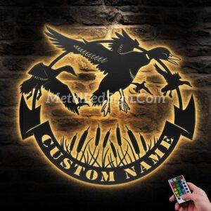 Custom-Duck-Hunting-Metal-Wall-Art-Led-Light-Images-5