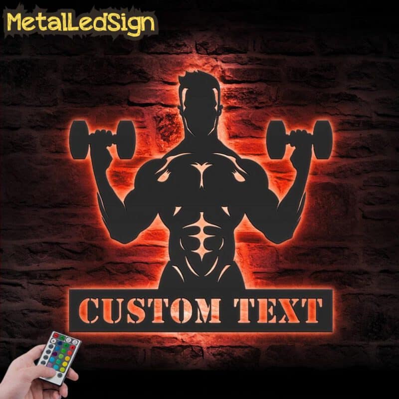 Custom-Dumbbell-Workout-Metal-Wall-Art-LED-Light-5.jpg