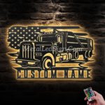 Custom-Dump-Truck-Driver-Metal-Wall-Art-Led-Light-Images