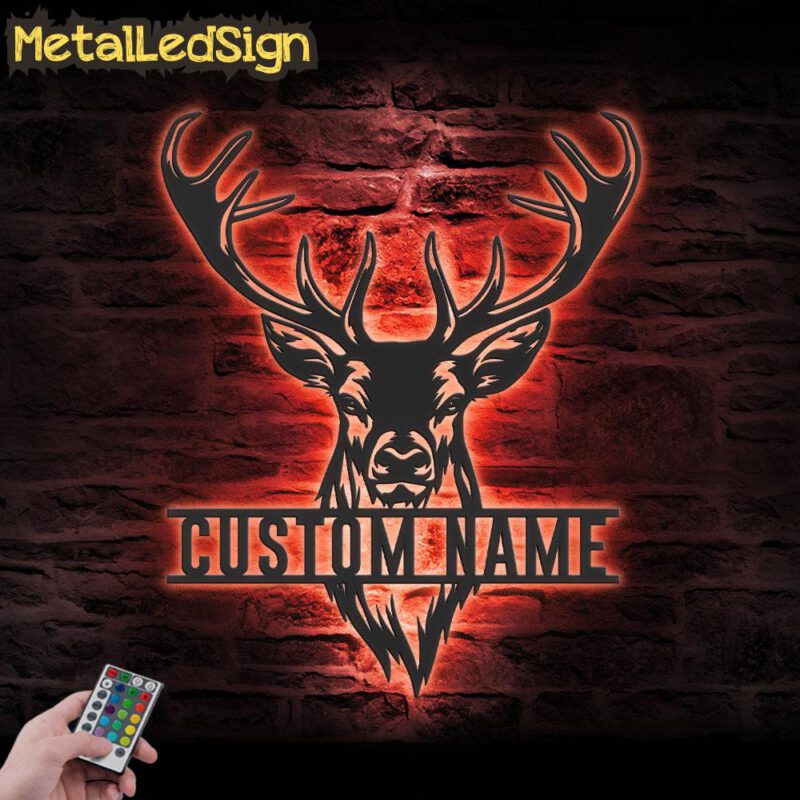 Custom-ELK-Deer-Hunting-Metal-Wall-Art-LED-Light-5.jpg