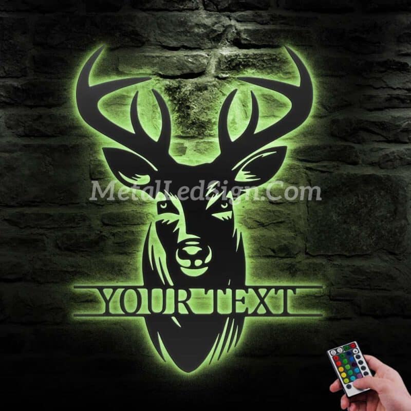 Custom-Elk-Deer-Hunting-Metal-Wall-Art-Led-Light-3-5