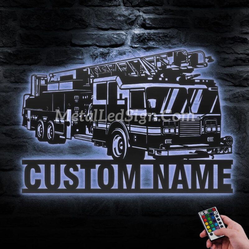 Custom-Engine-Fire-Truck-Driver-Metal-Wall-Art-Led-Light-3-2