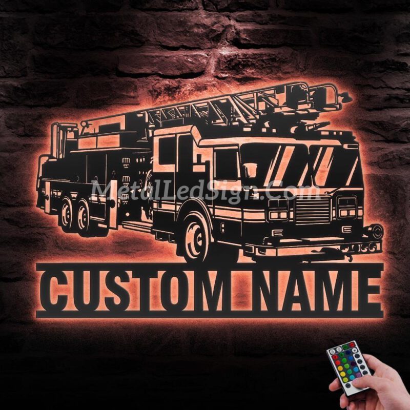 Custom-Engine-Fire-Truck-Driver-Metal-Wall-Art-Led-Light-5-2