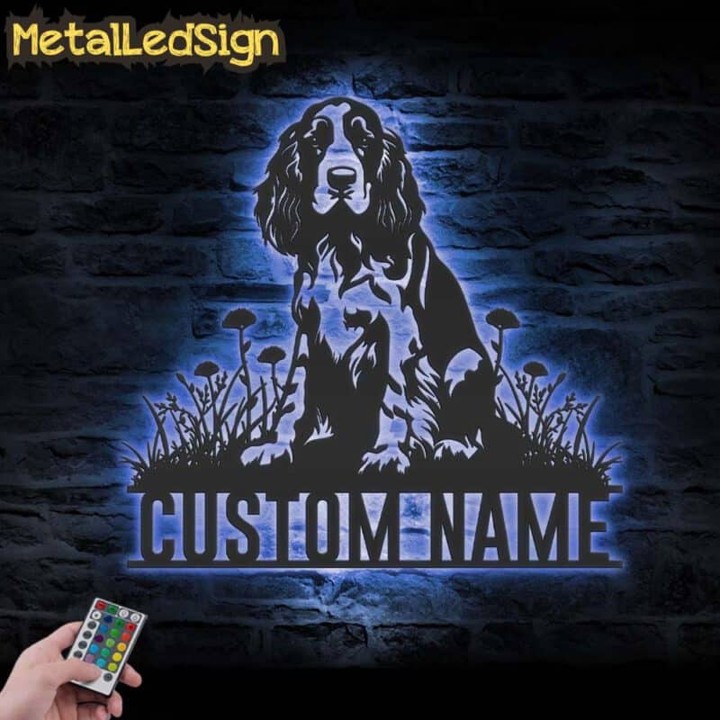 Custom-English-Springer-Spaniel-Metal-Wall-Art-LED-Light-3.jpg