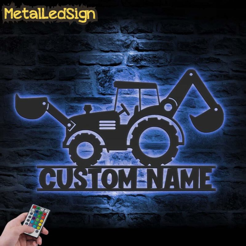 Custom-Excavator-Driver-Metal-Wall-Art-LED-Light-3.jpg