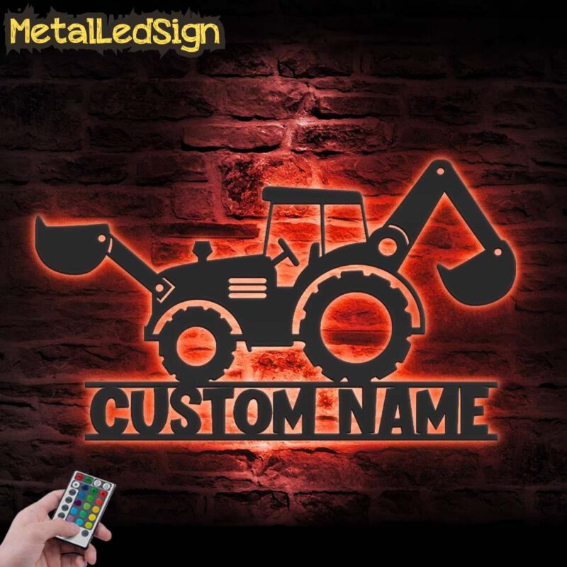 Custom-Excavator-Driver-Metal-Wall-Art-LED-Light-5.jpg