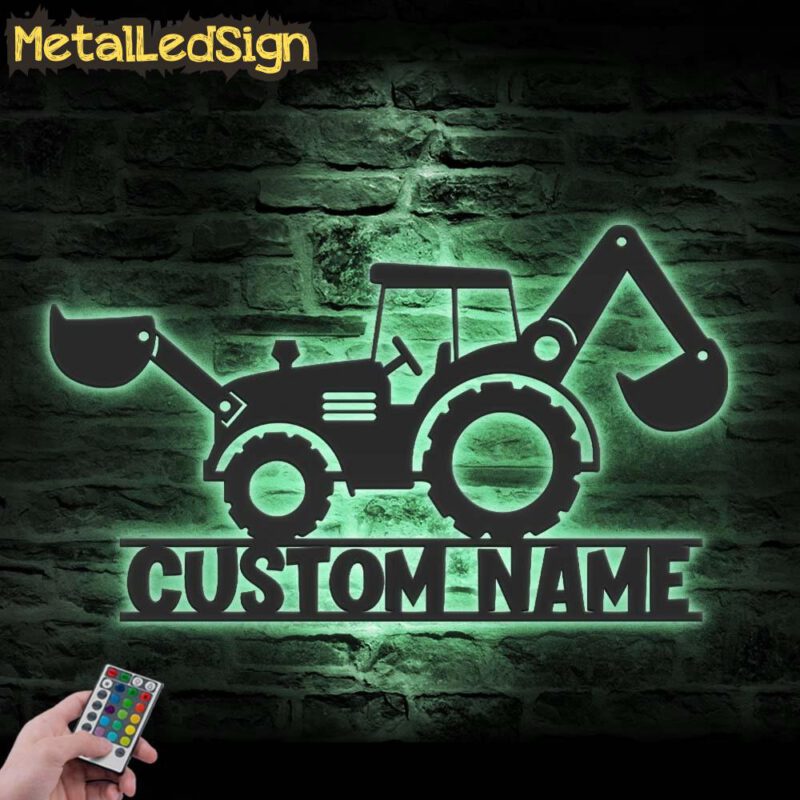 Custom-Excavator-Driver-Metal-Wall-Art-LED-Light-7.jpg