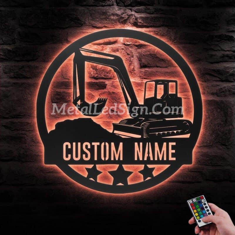 Custom-Excavator-Driver-Metal-Wall-Art-Led-Light-5-8