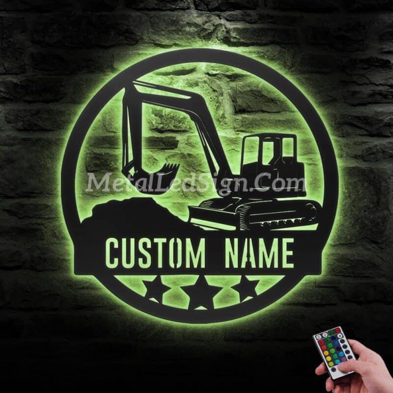 Custom-Excavator-Driver-Metal-Wall-Art-Led-Light-6-2