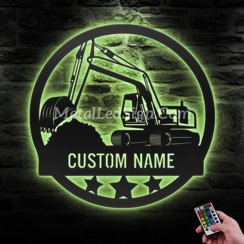 Custom-Excavator-Driver-Metal-Wall-Art-Led-Light-6-3