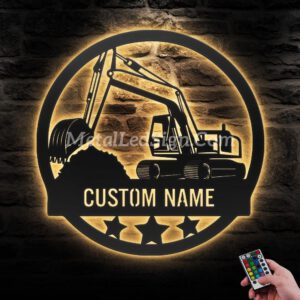 Custom-Excavator-Driver-Metal-Wall-Art-Led-Light-Images-9