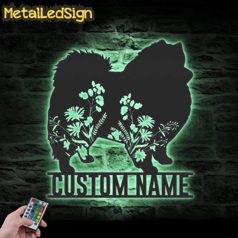 Custom-FLoral-American-Eskimo-Metal-Wall-Art-LED-Light-7.jpg