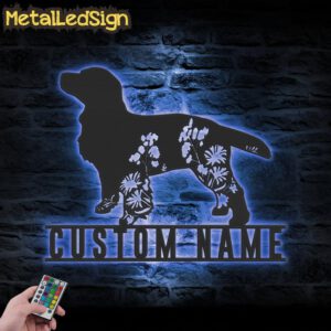 Custom-FLoral-American-Water-Spaniel-Metal-Wall-Art-LED-Light-3.jpg