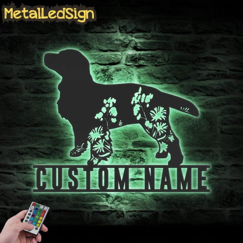 Custom-FLoral-American-Water-Spaniel-Metal-Wall-Art-LED-Light-7.jpg