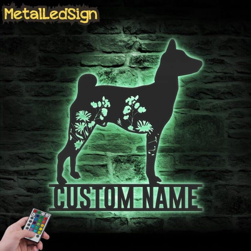 Custom-FLoral-Basenji-Metal-Wall-Art-LED-Light-7.jpg