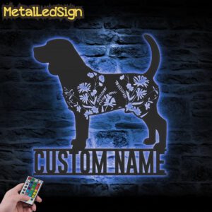 Custom-FLoral-Beagle-Metal-Wall-Art-LED-Light-3.jpg