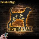 Custom-FLoral-Black-and-Tan-Coonhound-Metal-Wall-Art-LED-Light-Images.jpg