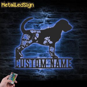 Custom-FLoral-Bloodhounds-Metal-Wall-Art-LED-Light-3.jpg