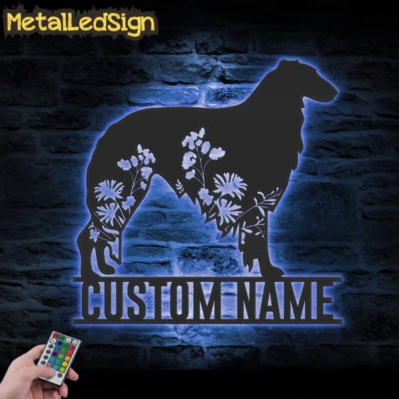 Custom-FLoral-Borzoi-Metal-Wall-Art-LED-Light-3.jpg