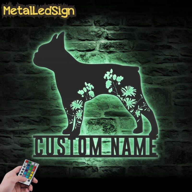 Custom-FLoral-Boston-Terriers-Metal-Wall-Art-LED-Light-7.jpg