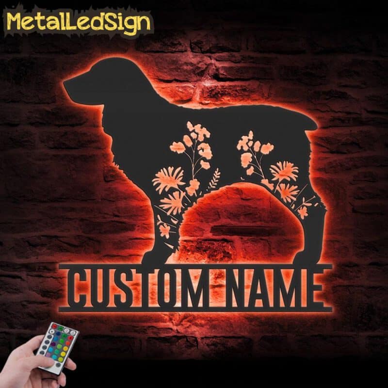 Custom-FLoral-Boykin-Spaniel-Metal-Wall-Art-LED-Light-5.jpg