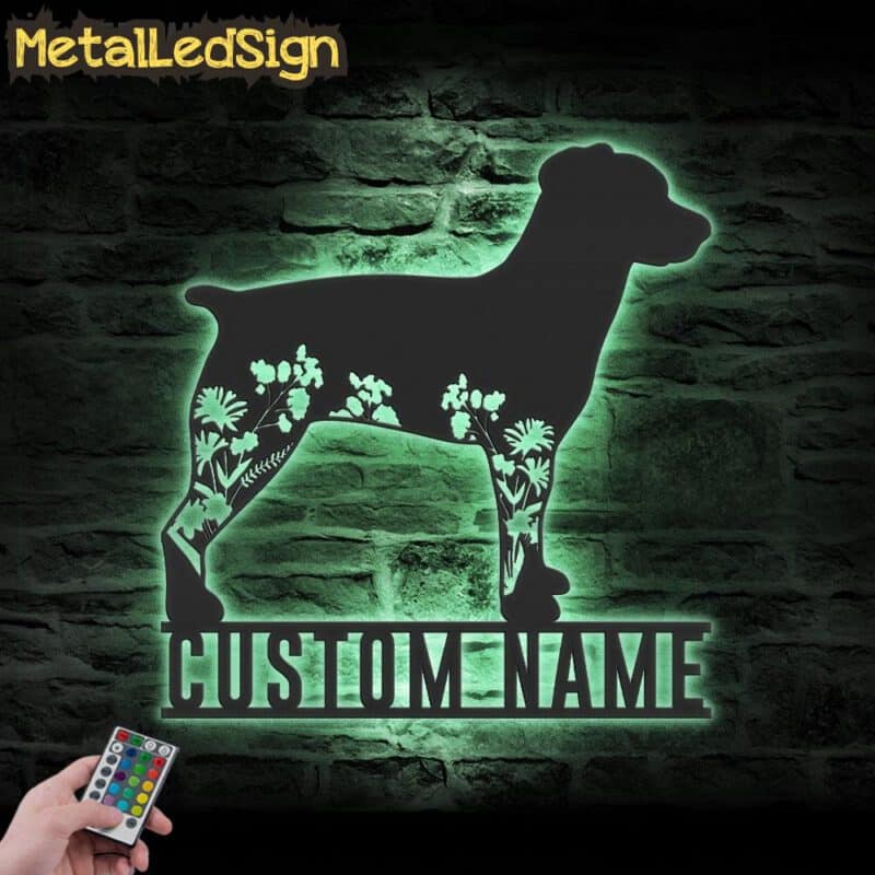 Custom-FLoral-Brittany-Spaniel-Metal-Wall-Art-LED-Light-7.jpg