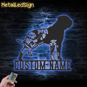 Custom-FLoral-Bullmastiff-Metal-Wall-Art-LED-Light-3.jpg